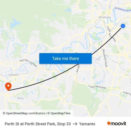 Perth St at Perth Street Park, Stop 33 to Yamanto map