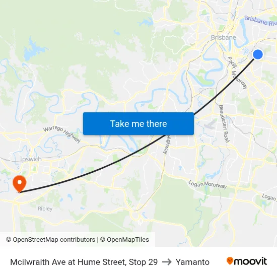 Mcilwraith Ave at Hume Street, Stop 29 to Yamanto map