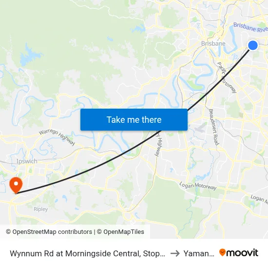 Wynnum Rd at Morningside Central, Stop 30 to Yamanto map