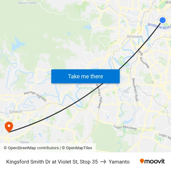 Kingsford Smith Dr at Violet St, Stop 35 to Yamanto map
