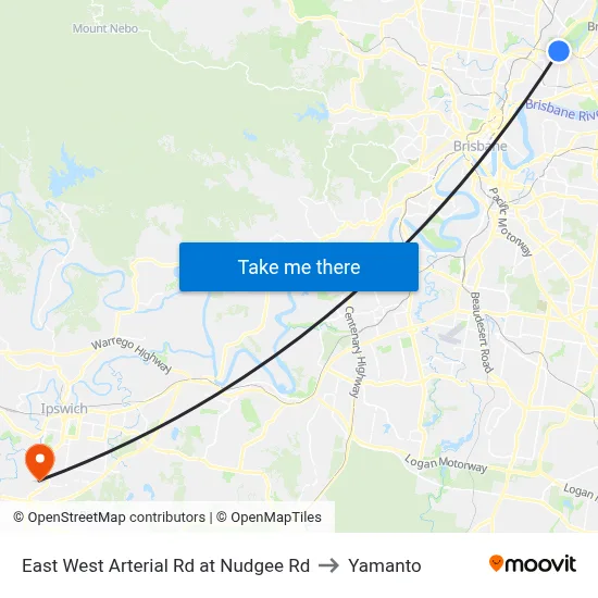 East West Arterial Rd at Nudgee Rd to Yamanto map