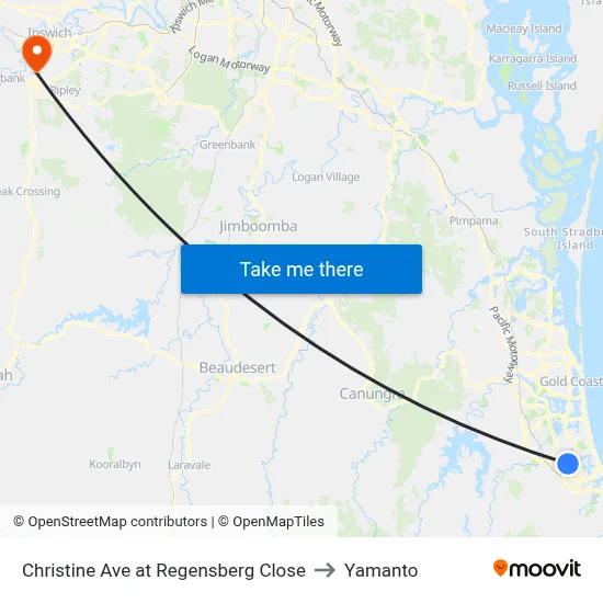 Christine Ave at Regensberg Close to Yamanto map