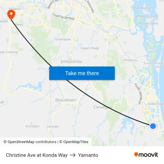 Christine Ave at Konda Way to Yamanto map