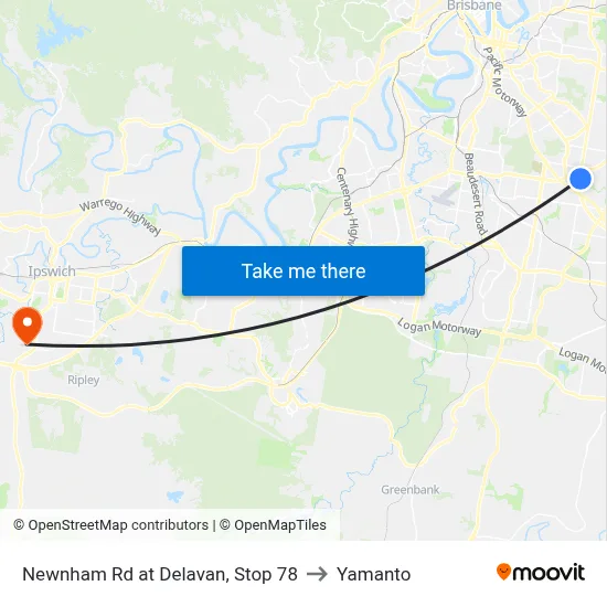 Newnham Rd at Delavan, Stop 78 to Yamanto map
