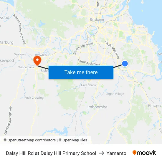 Daisy Hill Rd at Daisy Hill Primary School to Yamanto map