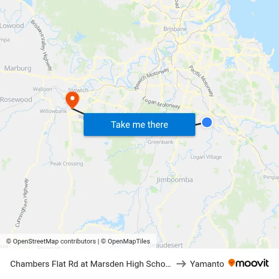 Chambers Flat Rd at Marsden High School to Yamanto map
