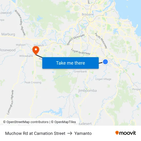 Muchow Rd at Carnation Street to Yamanto map