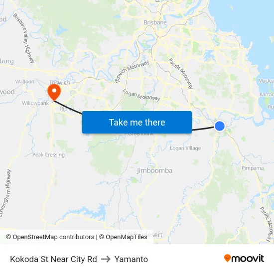 Kokoda St Near City Rd to Yamanto map