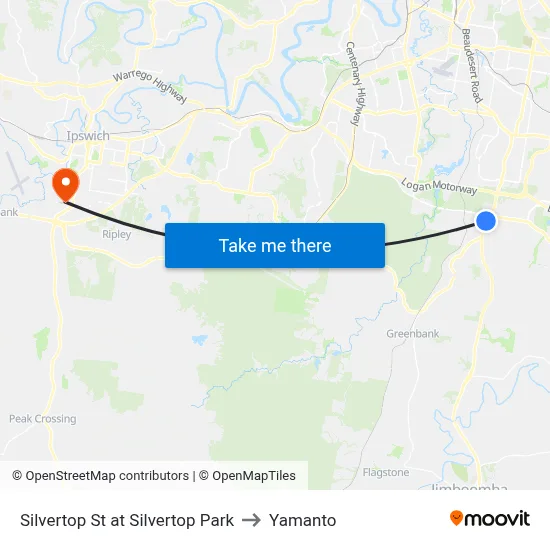 Silvertop St at Silvertop Park to Yamanto map