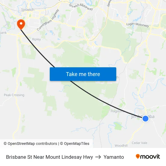 Brisbane St Near Mount Lindesay Hwy to Yamanto map