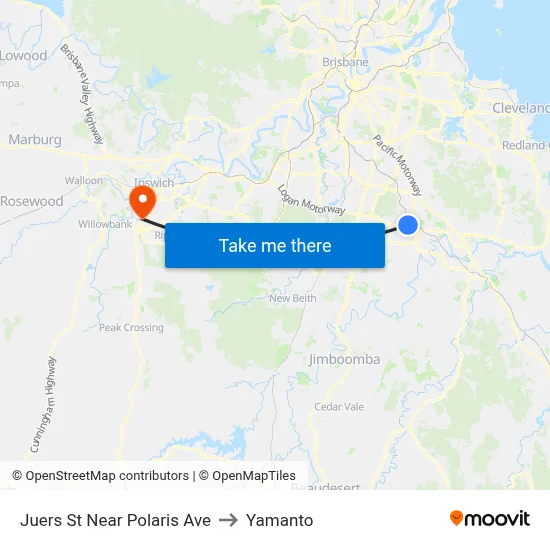 Juers St Near Polaris Ave to Yamanto map