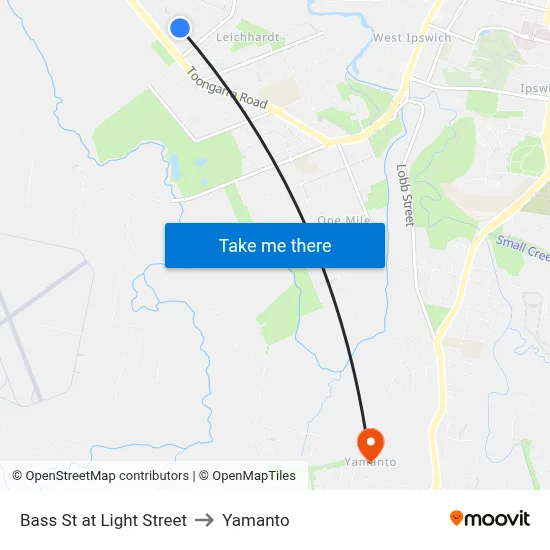 Bass St at Light Street to Yamanto map