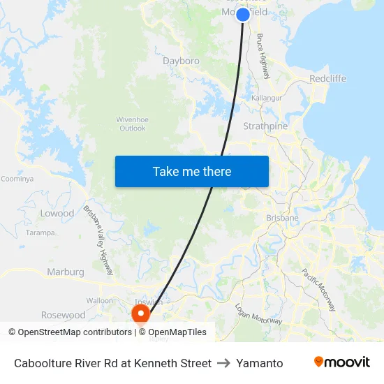 Caboolture River Rd at Kenneth Street to Yamanto map
