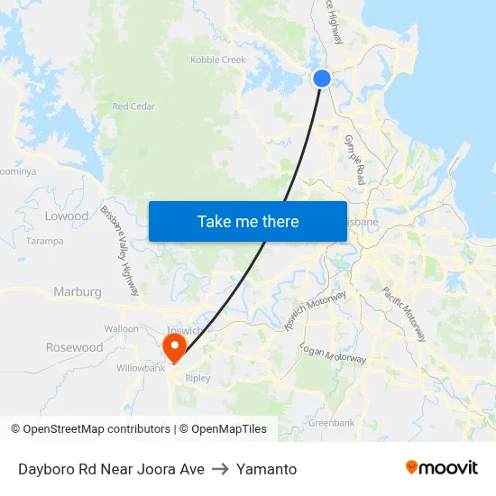 Dayboro Rd Near Joora Ave to Yamanto map