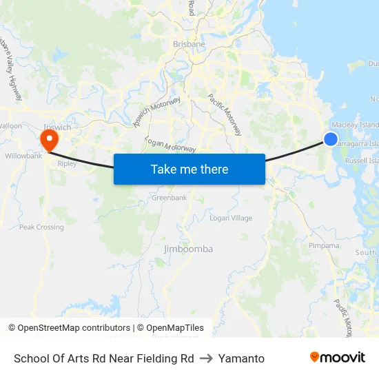 School Of Arts Rd Near Fielding Rd to Yamanto map