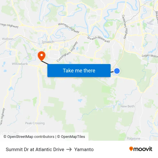 Summit Dr at Atlantic Drive to Yamanto map