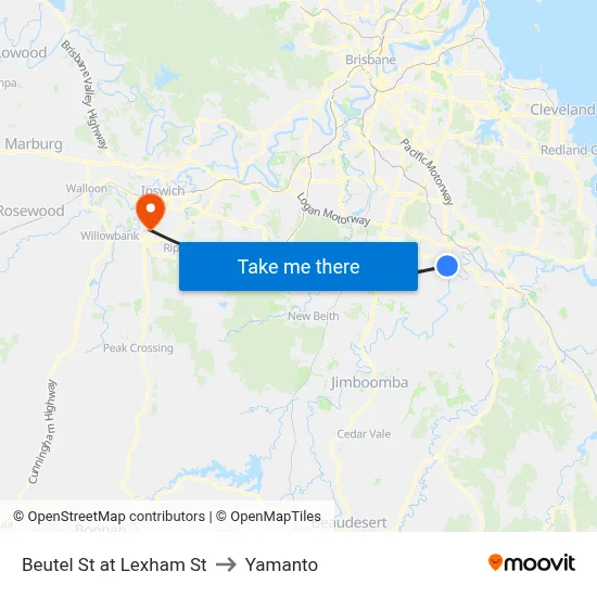 Beutel St at Lexham St to Yamanto map