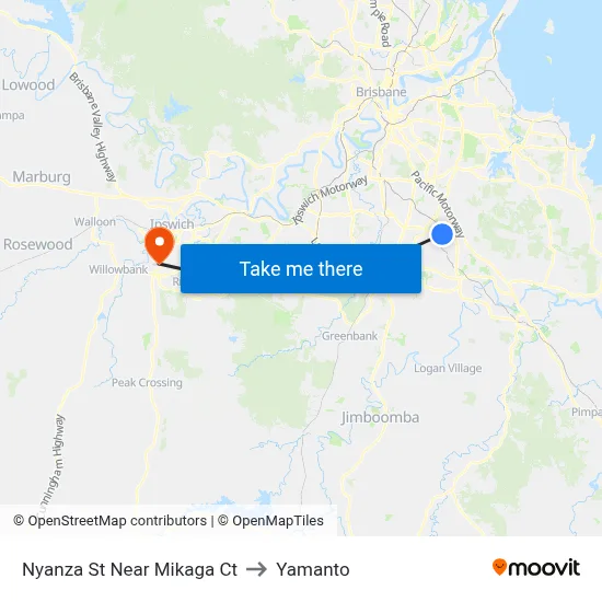 Nyanza St Near Mikaga Ct to Yamanto map