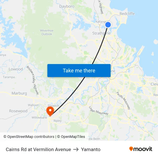 Cairns Rd at Vermilion Avenue to Yamanto map