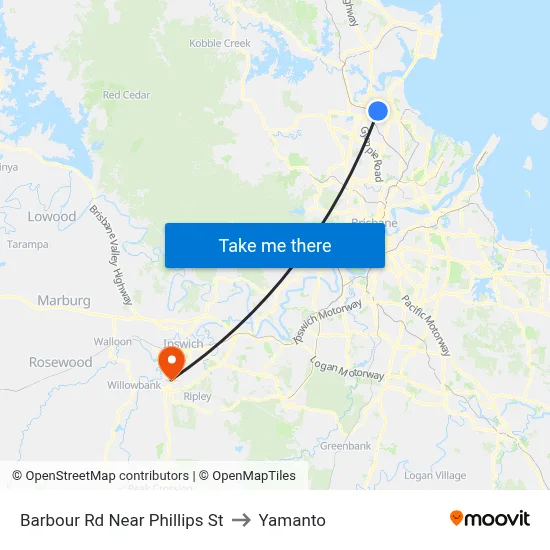 Barbour Rd Near Phillips St to Yamanto map