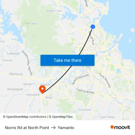 Norris Rd at North Point to Yamanto map