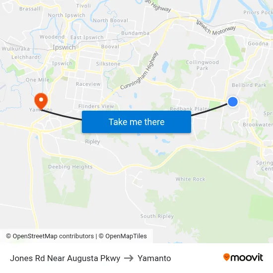 Jones Rd Near Augusta Pkwy to Yamanto map