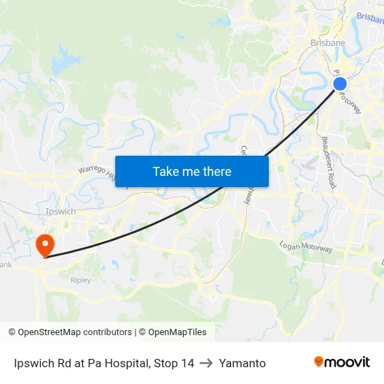 Ipswich Rd at Pa Hospital, Stop 14 to Yamanto map