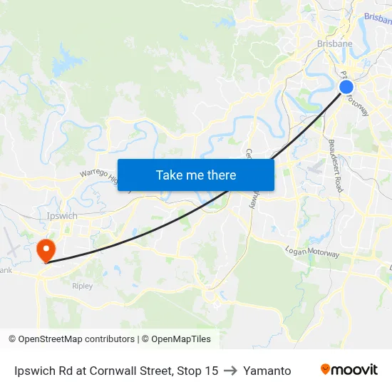 Ipswich Rd at Cornwall Street, Stop 15 to Yamanto map