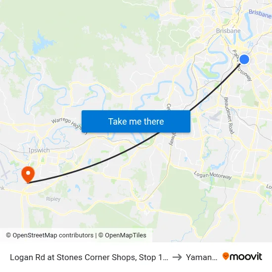 Logan Rd at Stones Corner Shops, Stop 17a to Yamanto map