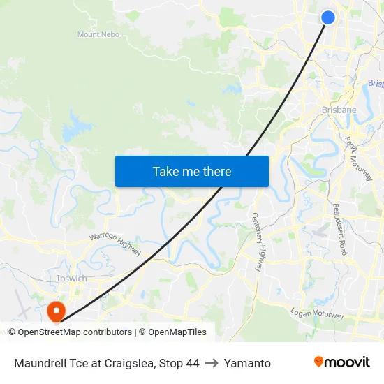 Maundrell Tce at Craigslea, Stop 44 to Yamanto map