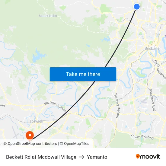Beckett Rd at Mcdowall Village to Yamanto map