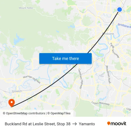 Buckland Rd at Leslie Street, Stop 38 to Yamanto map