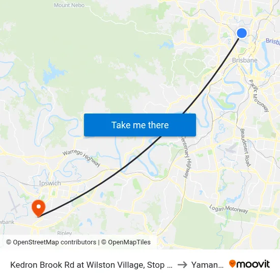 Kedron Brook Rd at Wilston Village, Stop 20 to Yamanto map
