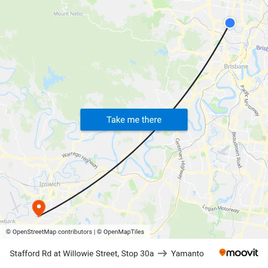 Stafford Rd at Willowie Street, Stop 30a to Yamanto map