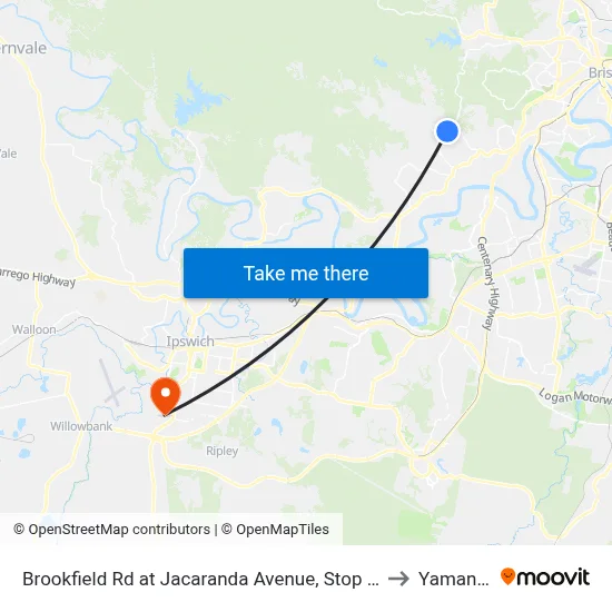 Brookfield Rd at Jacaranda Avenue, Stop 43 to Yamanto map