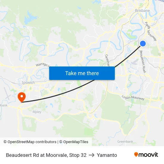 Beaudesert Rd at Moorvale, Stop 32 to Yamanto map