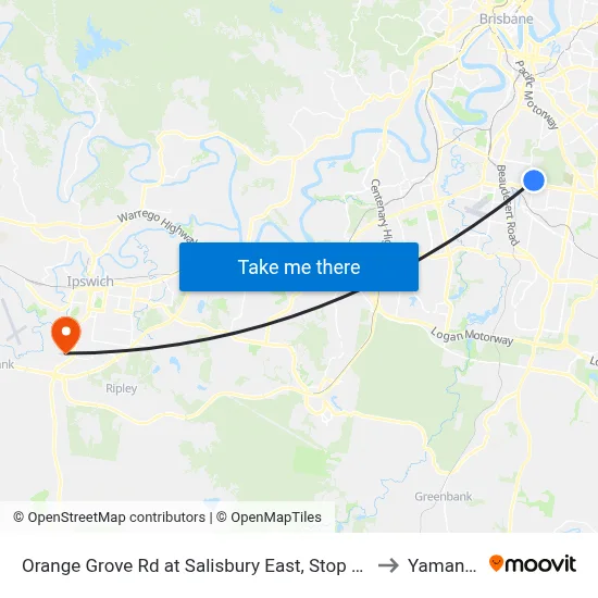 Orange Grove Rd at Salisbury East, Stop 51 to Yamanto map