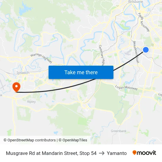 Musgrave Rd at Mandarin Street, Stop 54 to Yamanto map
