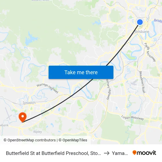 Butterfield St at Butterfield Preschool, Stop 11a to Yamanto map