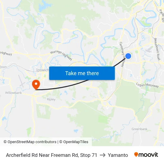 Archerfield Rd Near Freeman Rd, Stop 71 to Yamanto map