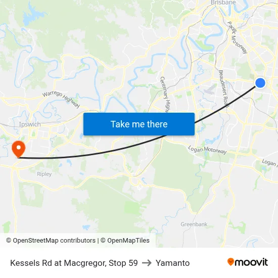 Kessels Rd at Macgregor, Stop 59 to Yamanto map