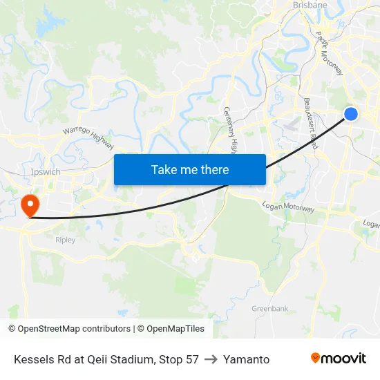Kessels Rd at Qeii Stadium, Stop 57 to Yamanto map