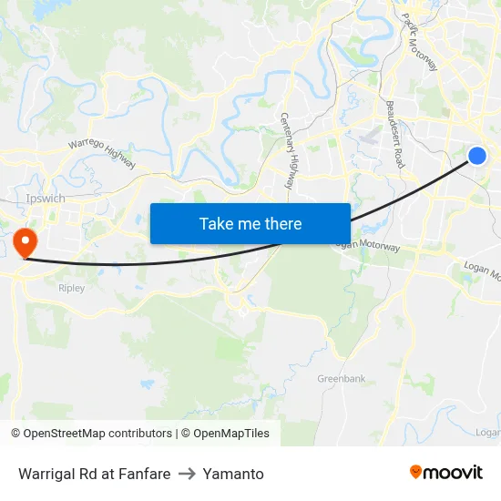 Warrigal Rd at Fanfare to Yamanto map