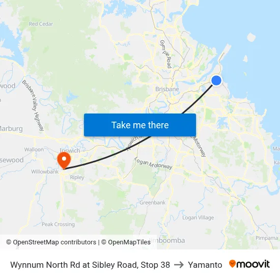 Wynnum North Rd at Sibley Road, Stop 38 to Yamanto map