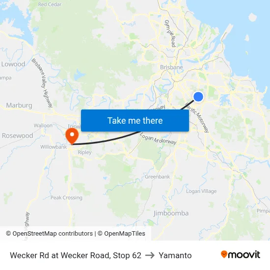 Wecker Rd at Wecker Road, Stop 62 to Yamanto map