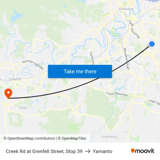 Creek Rd at Grenfell Street, Stop 39 to Yamanto map