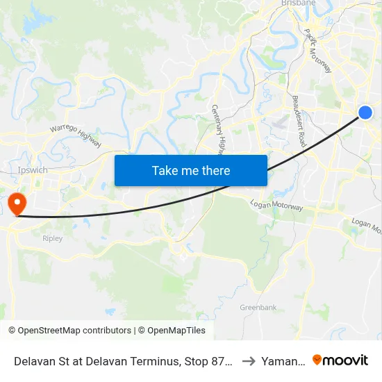 Delavan St at Delavan Terminus, Stop 87/78 to Yamanto map