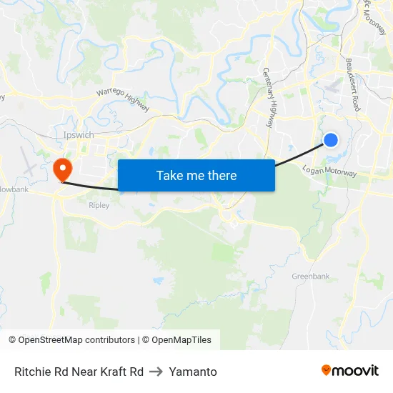 Ritchie Rd Near Kraft Rd to Yamanto map