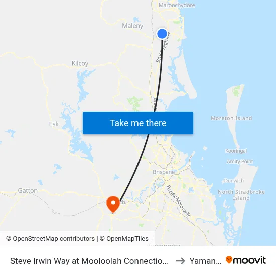 Steve Irwin Way at Mooloolah Connection Rd to Yamanto map