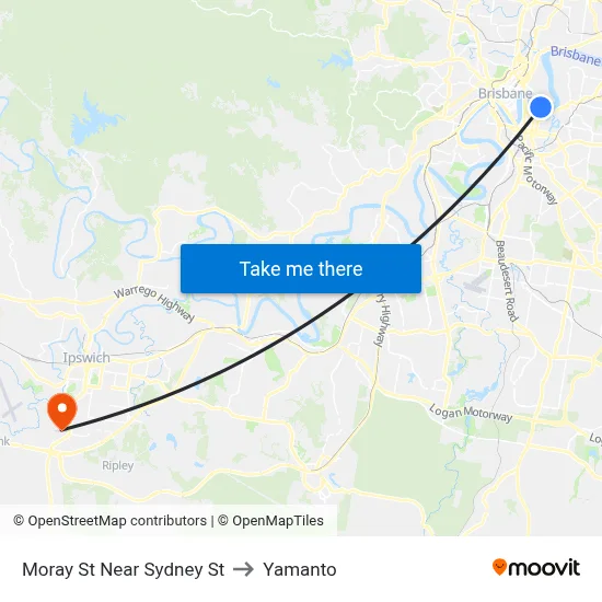 Moray St Near Sydney St to Yamanto map